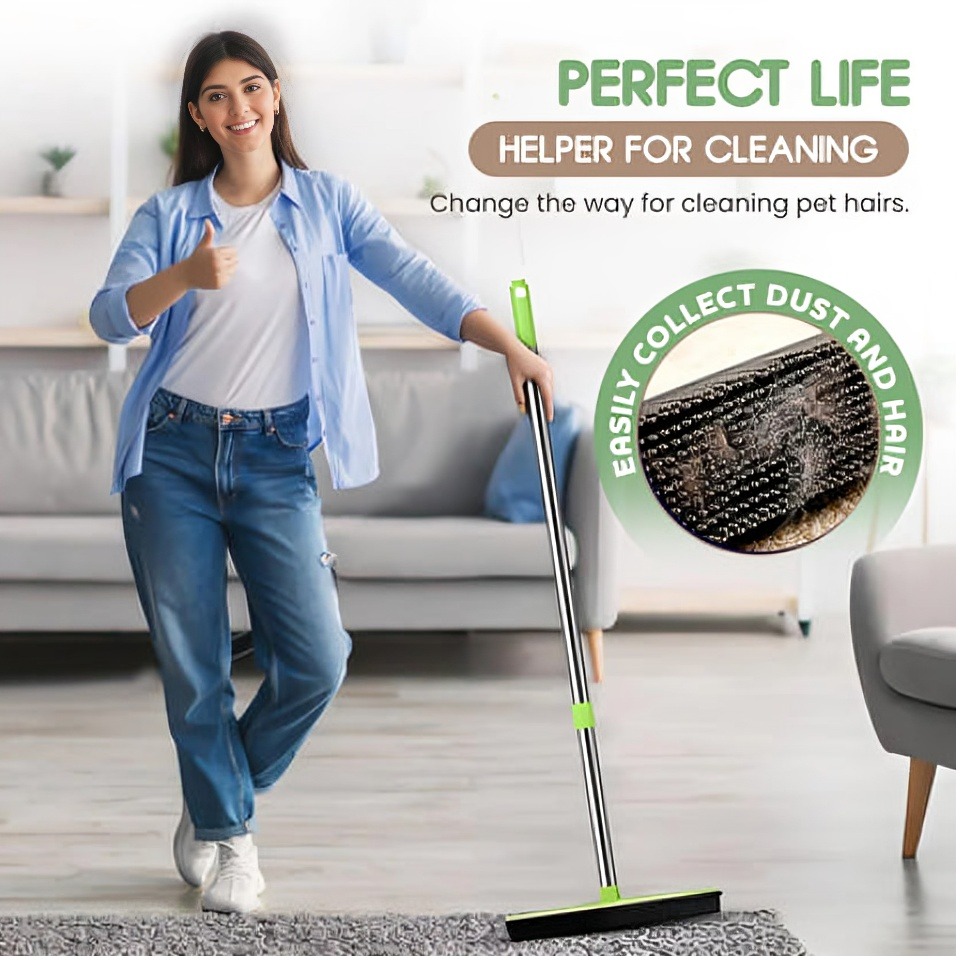 Pet Hair Rubber Broom