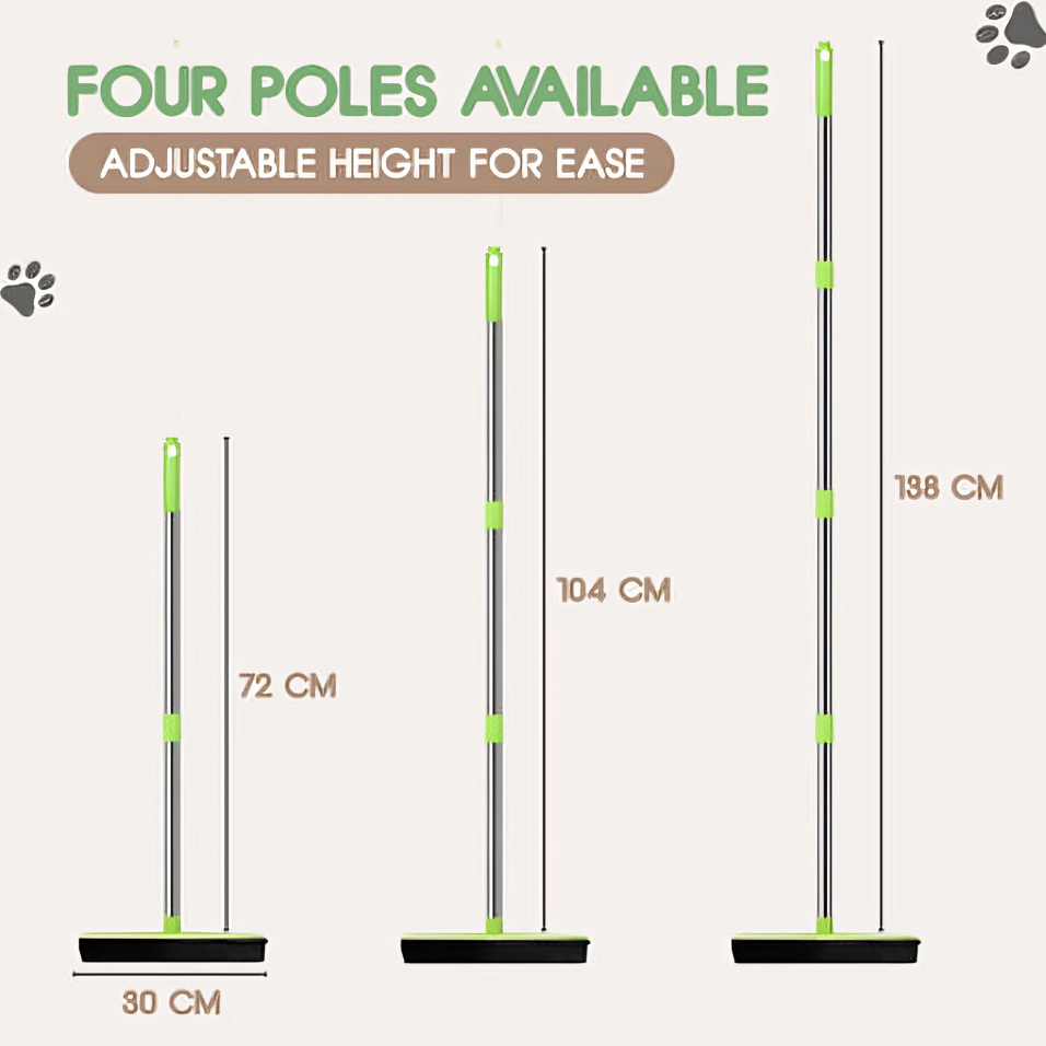 Pet Hair Rubber Broom